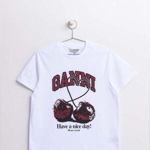 GANNI Cherry Print Shirt